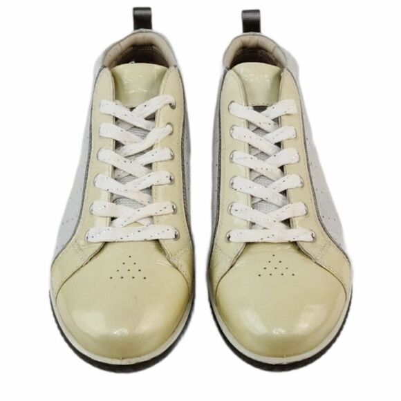 ECCO HydroMax Street Luxe Golf Shoes Leather Metallic Shine Size EU 39 USA 8 8.5 - Picture 2 of 10